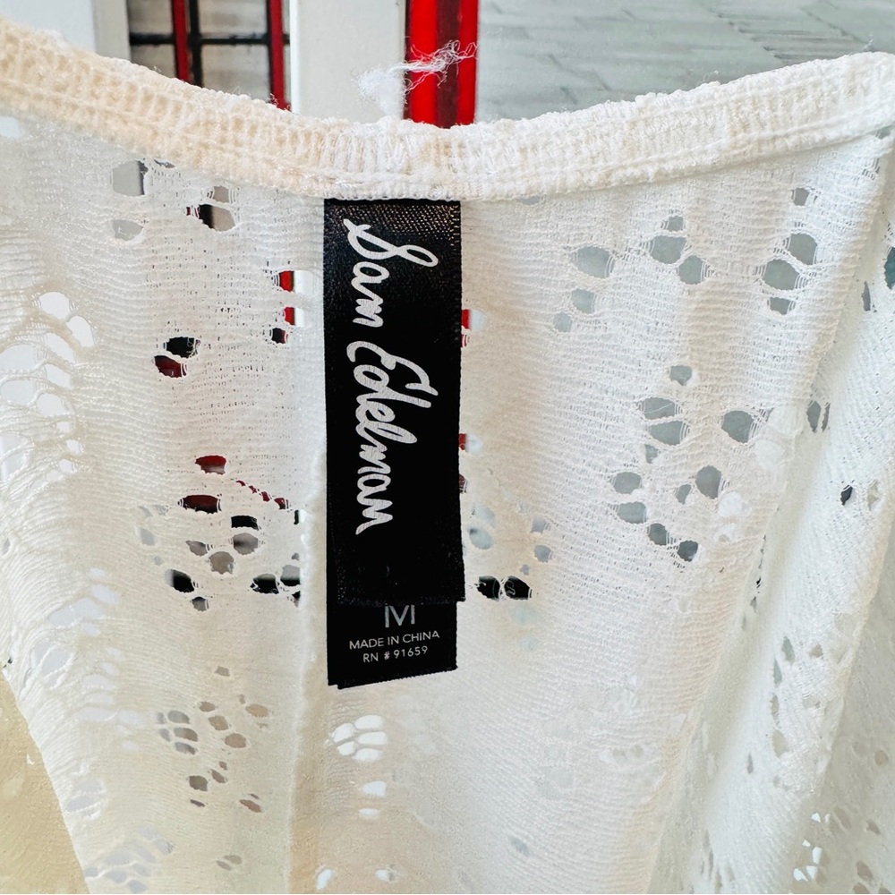 Sam Edelman. Size M.White Lace Bodysuit - Picture 8 of 8